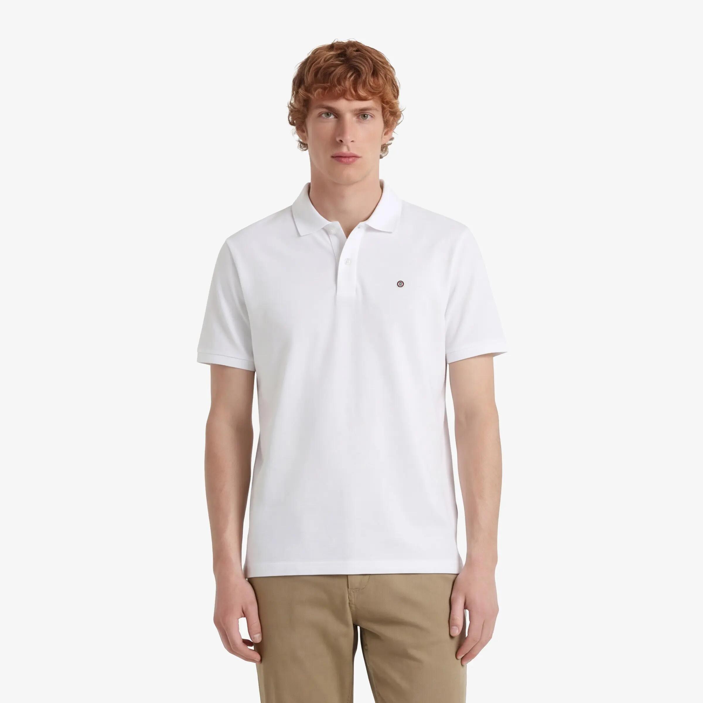 Polo de manga corta de algodón piqué Lucas blanco 2/5
