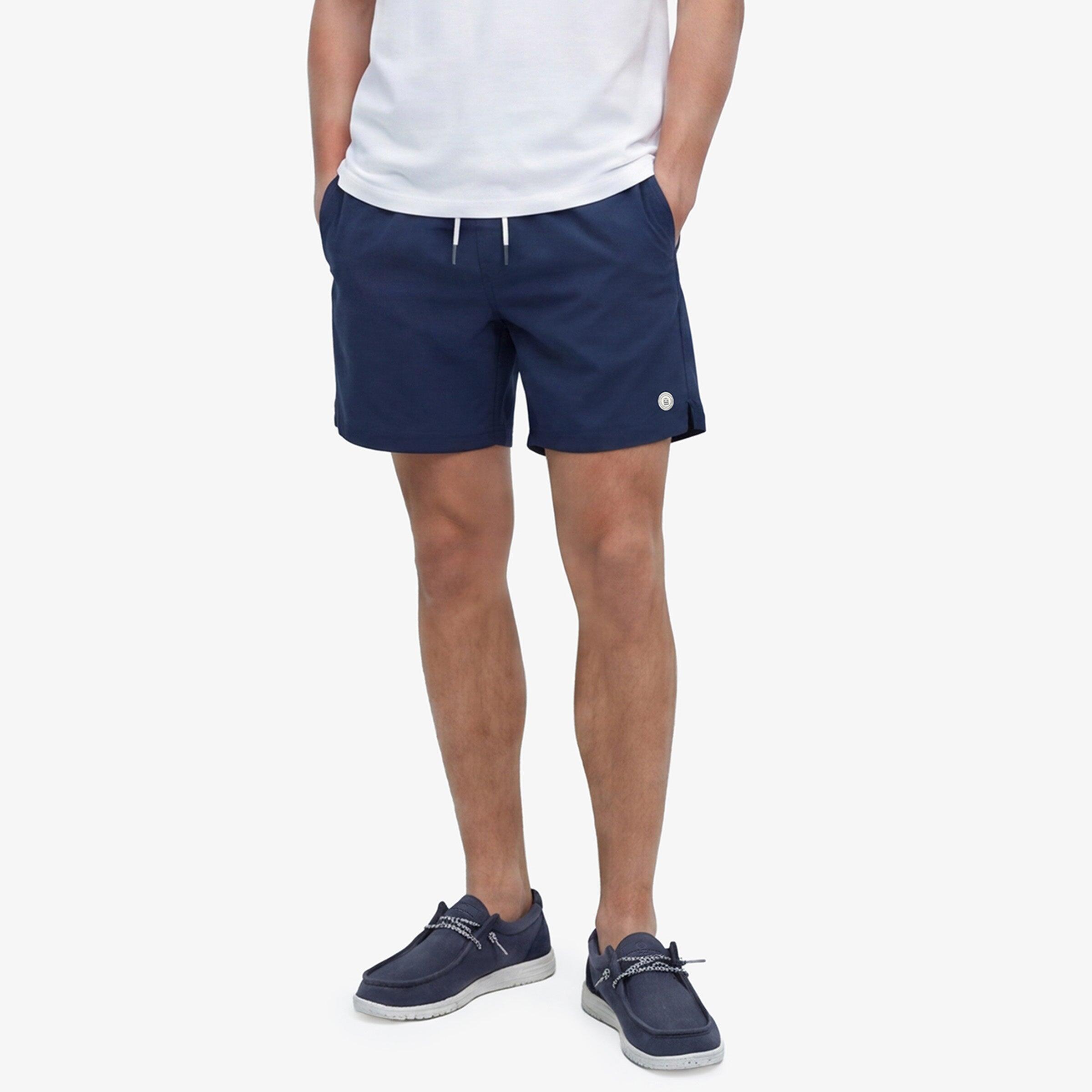 Pantaloncini da bagno tinta unita Nestor blu opale 2/4