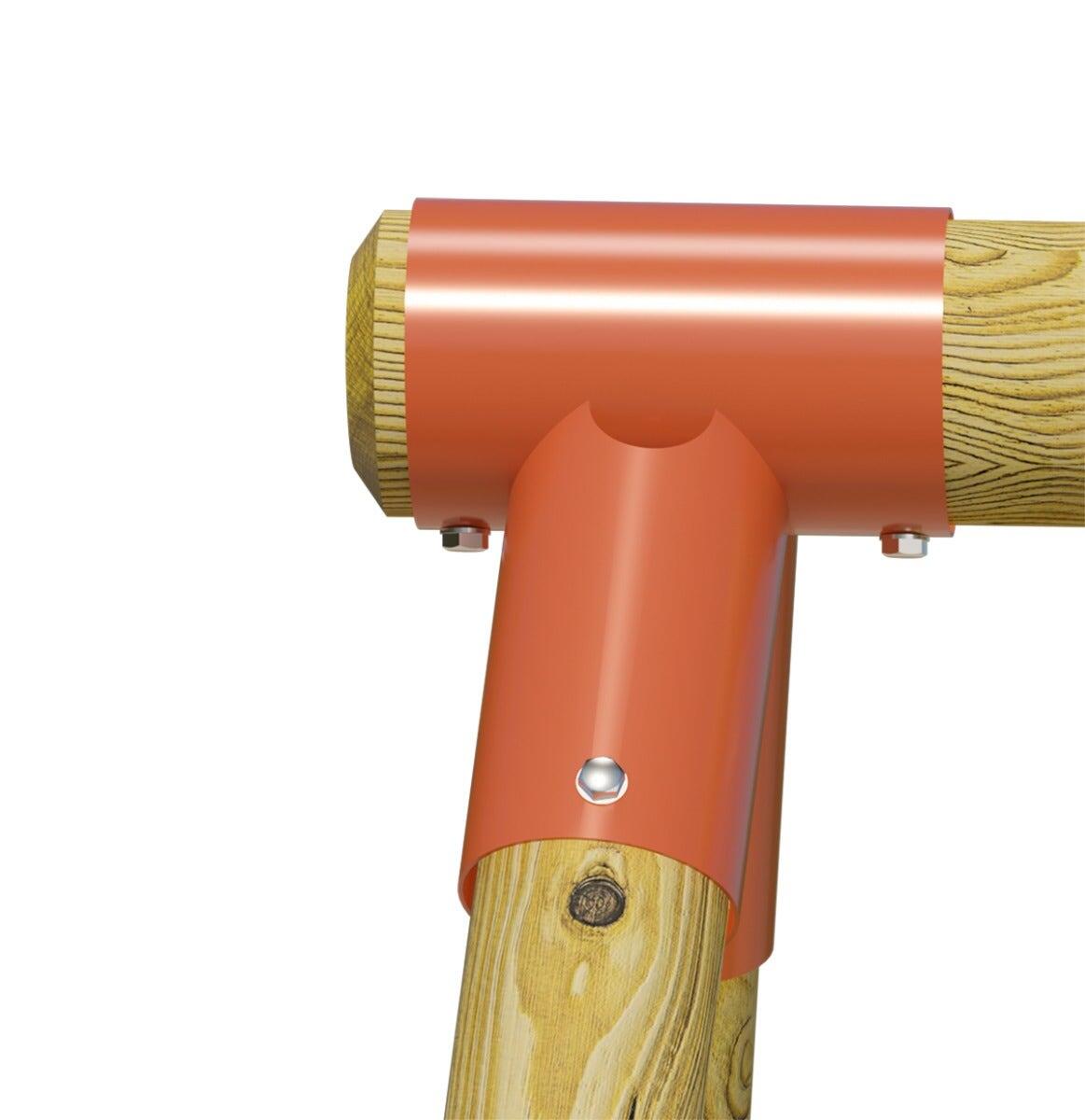 Balançoire en bois 2,30 m Topwood MILU - 4 enfants 4/7