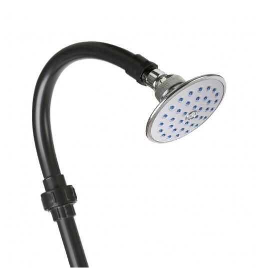 Ducha solar de PVC negro 9 L 3/4