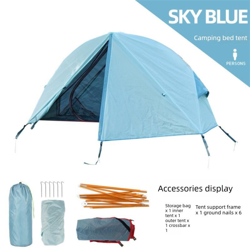 Single Person Portable Camping Tent - Blue