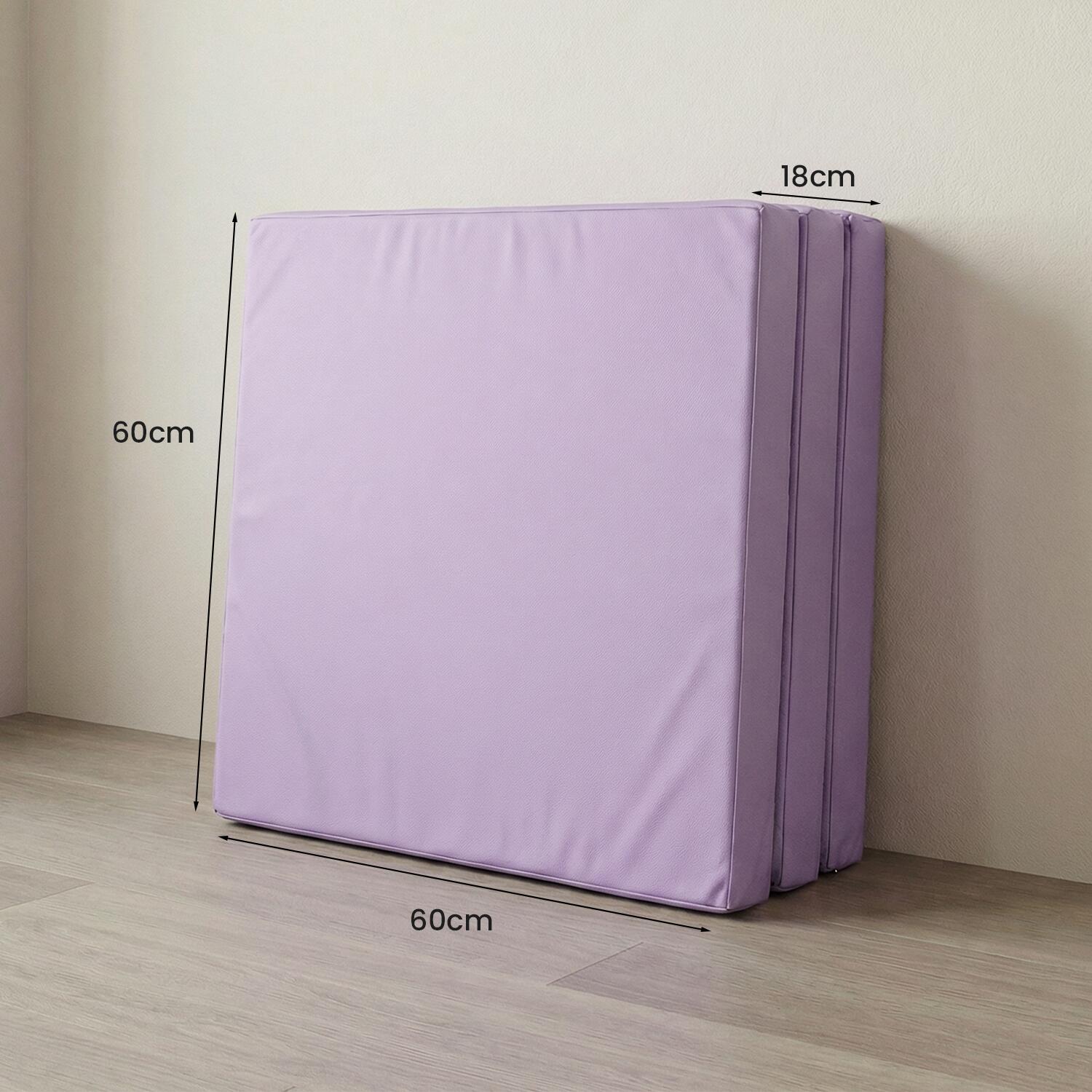 Jeflex Tapis gymnastique pliable 180x60x6 cm violet souple 6/7