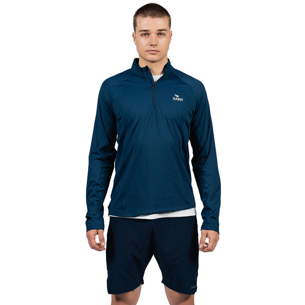 SA1NT Mens Quarter Zip Thru Top Moisture Wicking Quick Dry