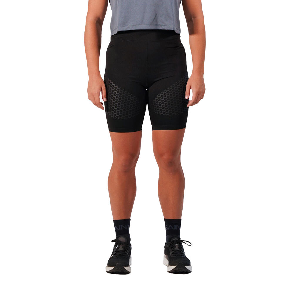 SA1NT Womens Performance 3/4 Compression Shorts Muscle Run/Gym