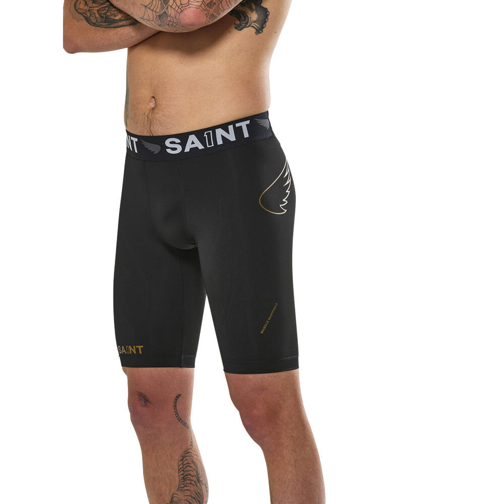 SA1NT P1 Elite Mens Compression Shorts Running/Gym Activewear