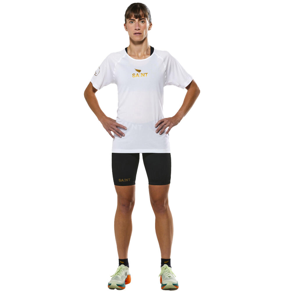 SA1NT Womens P1 Elite Run Short Sleeve Moisture Wicking Activewear