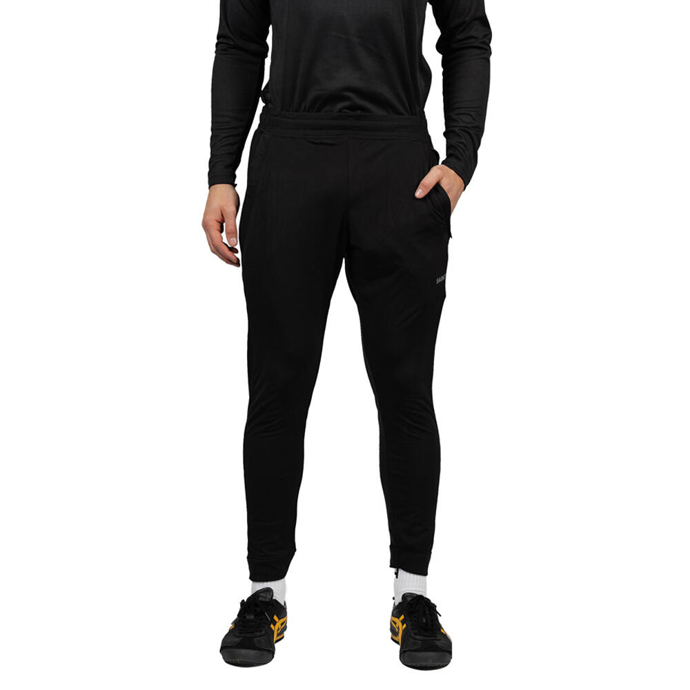 SA1NT Mens Essential Jogger Slim Fit Polyester Quick Dry Zip Pocket