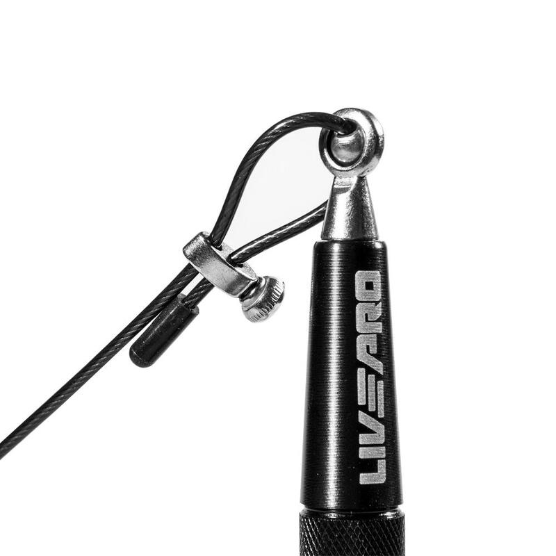 Livepro LP8283H Speed Rope Ağırlıklı Atlama İpi Siyah