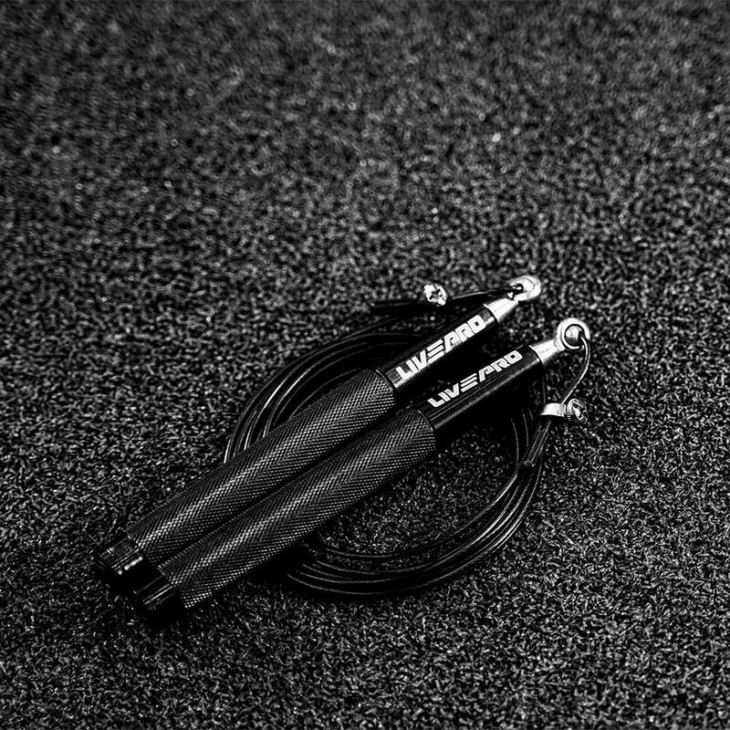 Livepro LP8283H Speed Rope Ağırlıklı Atlama İpi Siyah