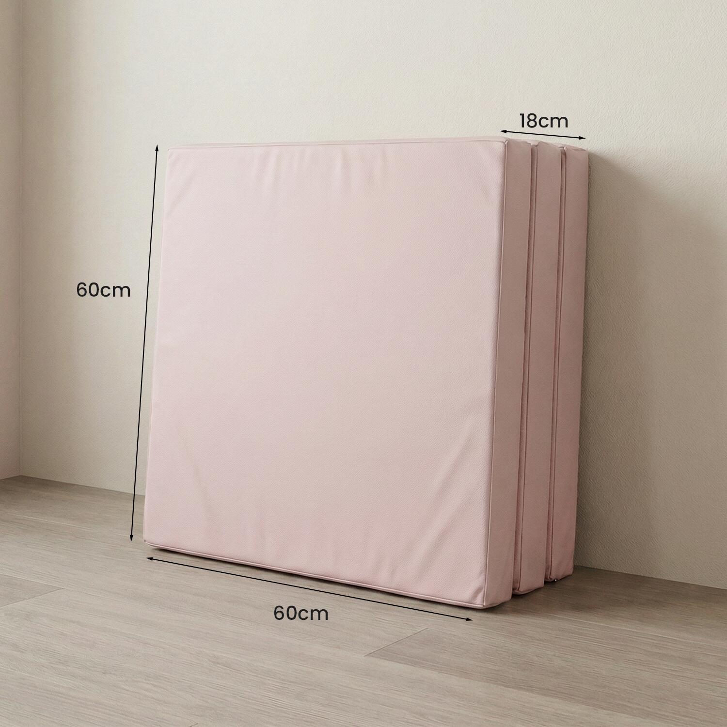 Jeflex Tappetino ginnastica pieghevole 180x60x6 cm rosa morbido 6/7