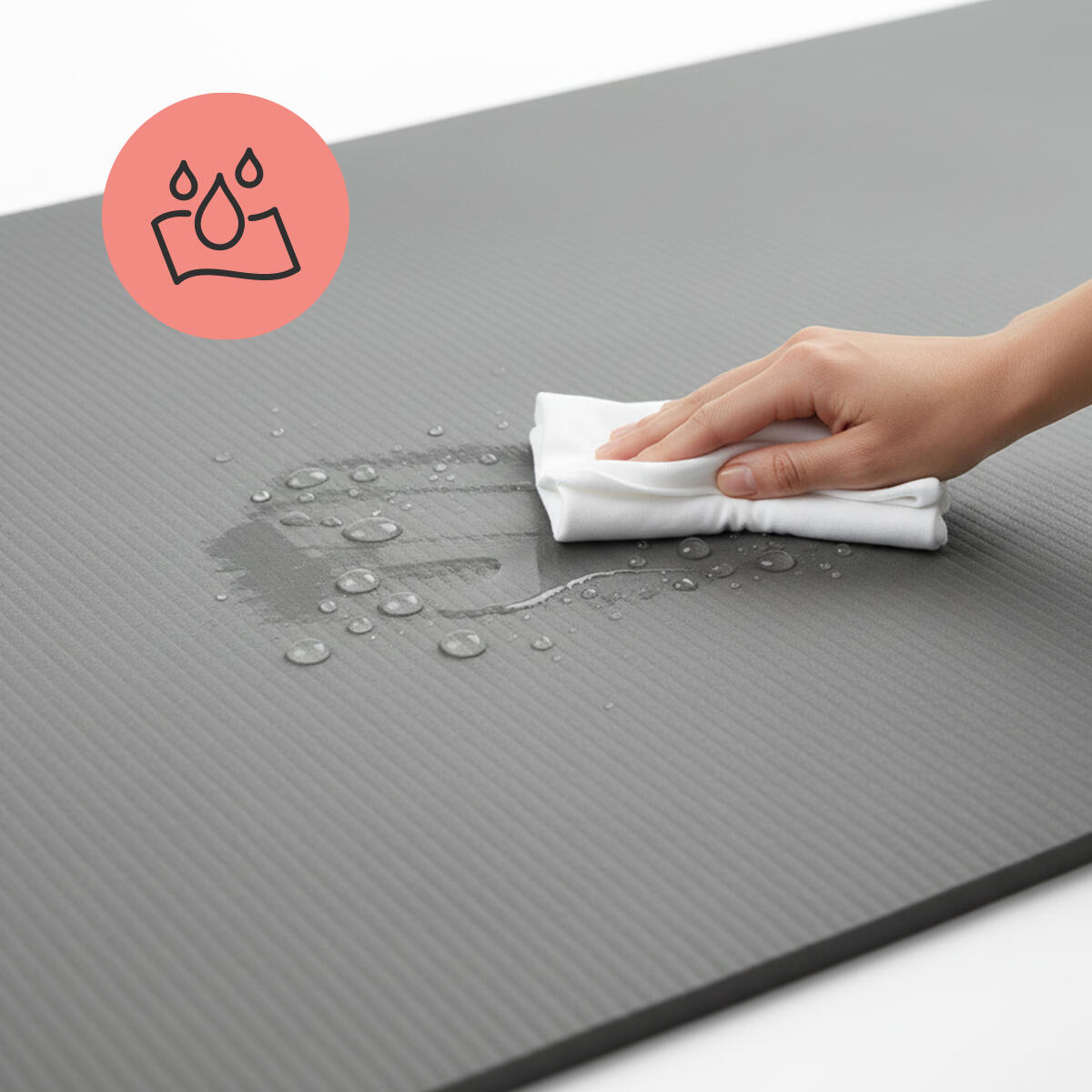 Mata do ćwiczeń i jogi NBR 1,5 cm, 182 × 60 cm, z paskiem do noszenia 5/7