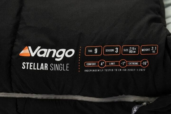 Śpiwór jednoosobowy czarny Vango Stellar Single 3/5