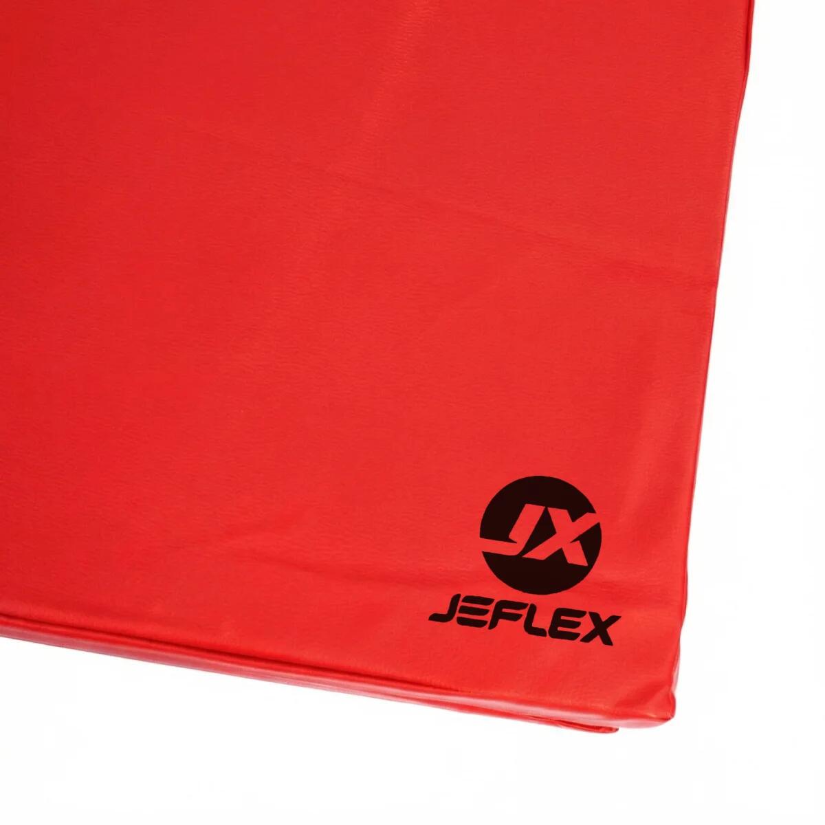 Jeflex Tapete de ginástica dobrável 180x60x6 cm vermelho macio 5/7