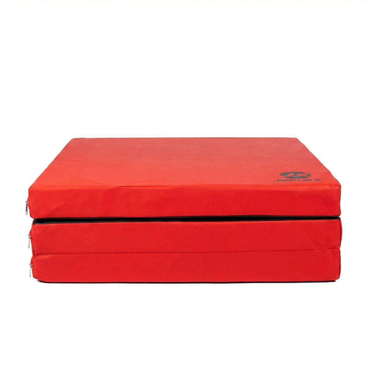 Jeflex Tapete de ginástica dobrável 180x60x6 cm vermelho macio 4/7