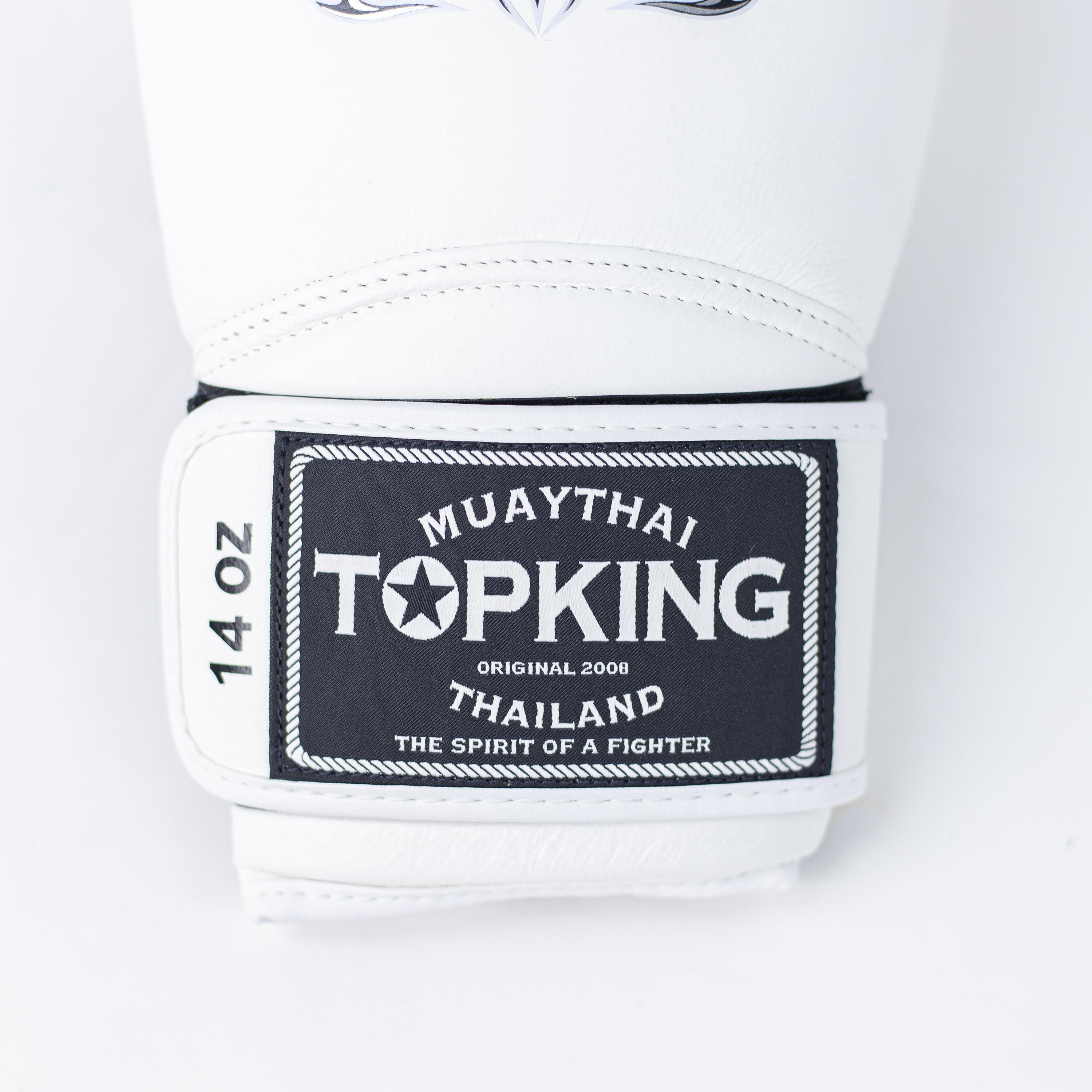 Guantoni da Boxe Topking SUPER AIR DOUBLE TONE Bianchi TRASPIRANTI 3/5