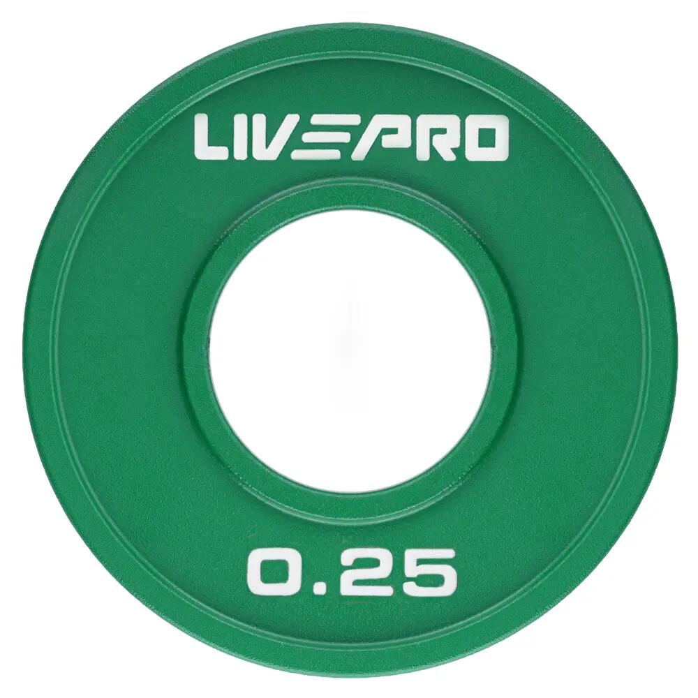 Livepro LP8334 0,25 Kg Powerlifting Yarışma Plaka 1/6