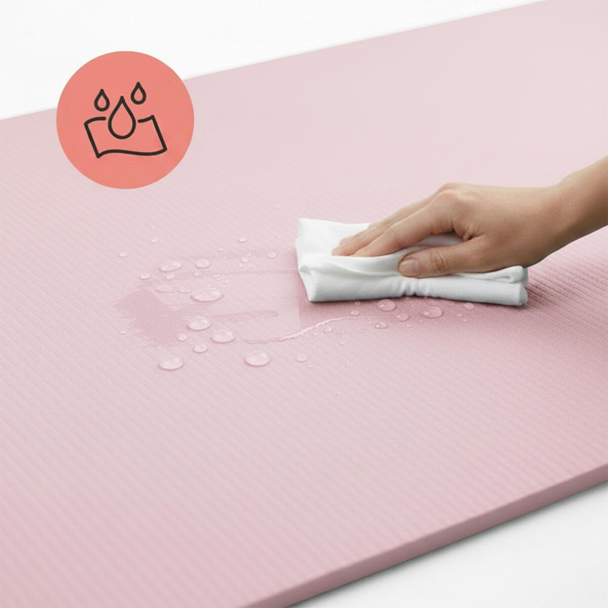 Mata do ćwiczeń i jogi NBR 1,5 cm, 182 × 60 cm, z paskiem do noszenia 5/7