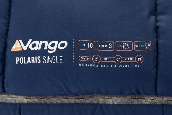 Śpiwór jednoosobowy niebieski Vango Polaris Single 6/7