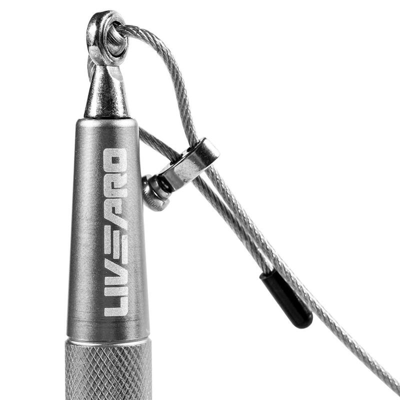 Livepro LP8283H Speed Rope Ağırlıklı Atlama İpi Gri