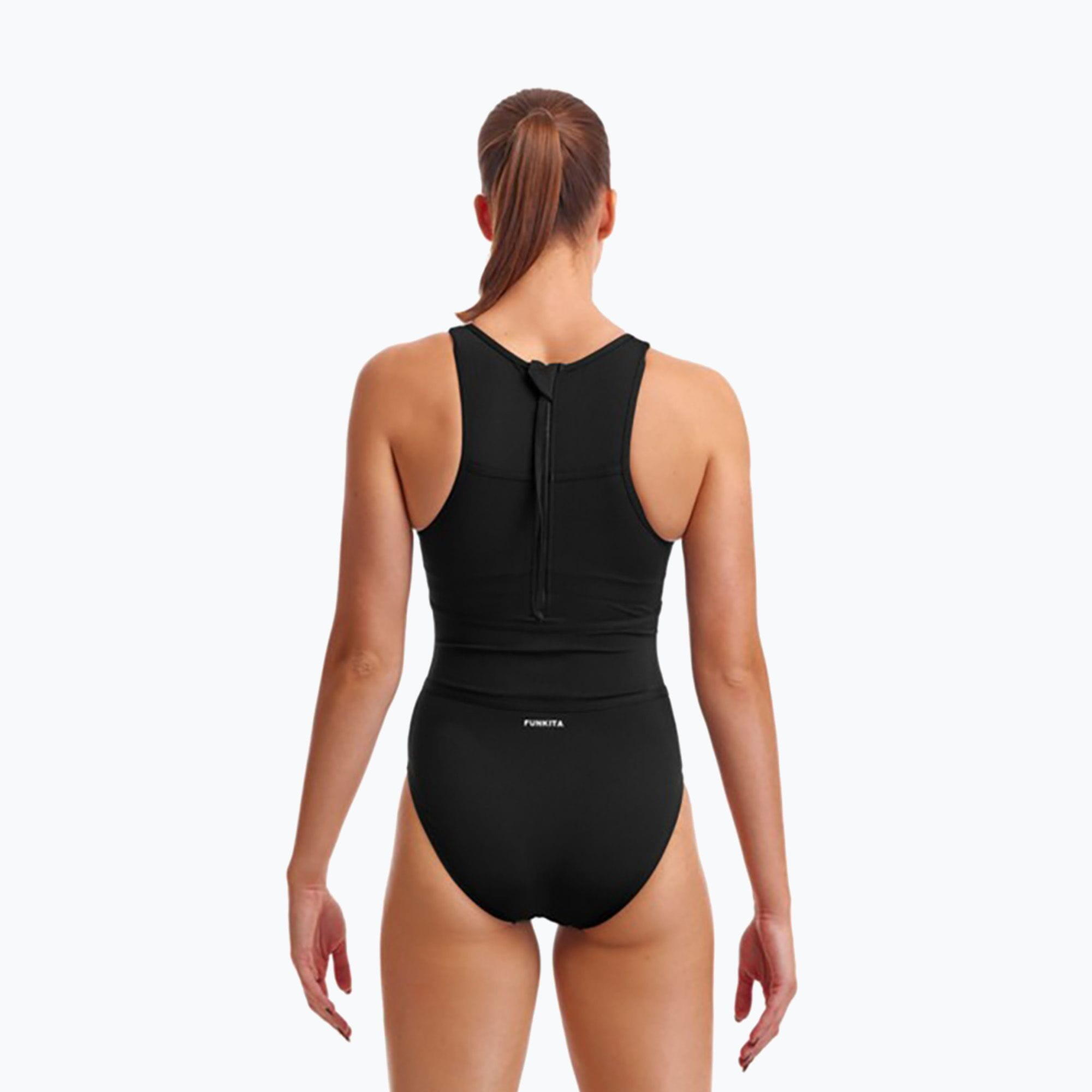 Strój pływacki Funkita Still Black Hi Flyer zapinany na suwak 2/4