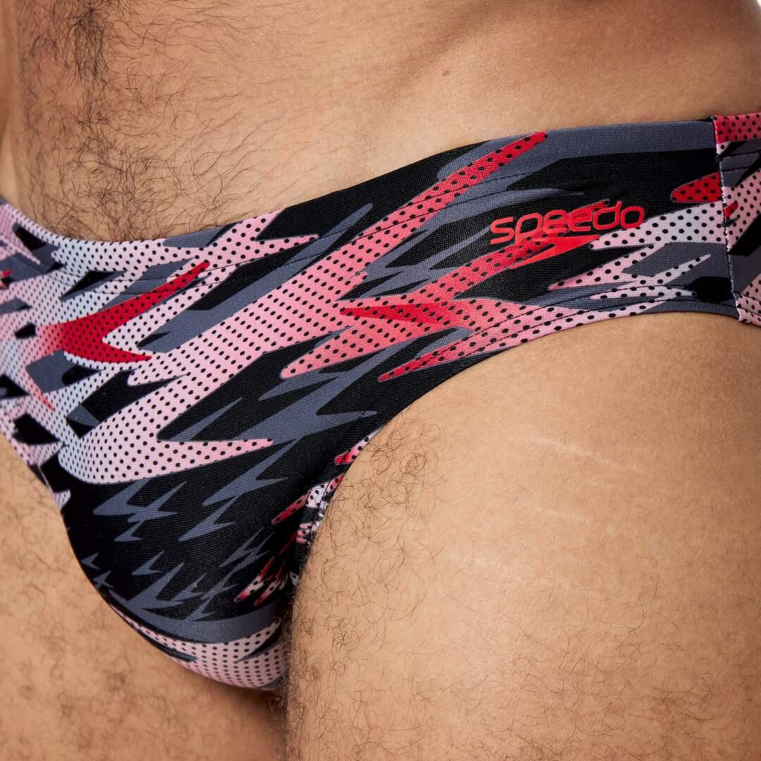 Kąpielówki męskie Speedo Hyperboom Print Brief 3/5