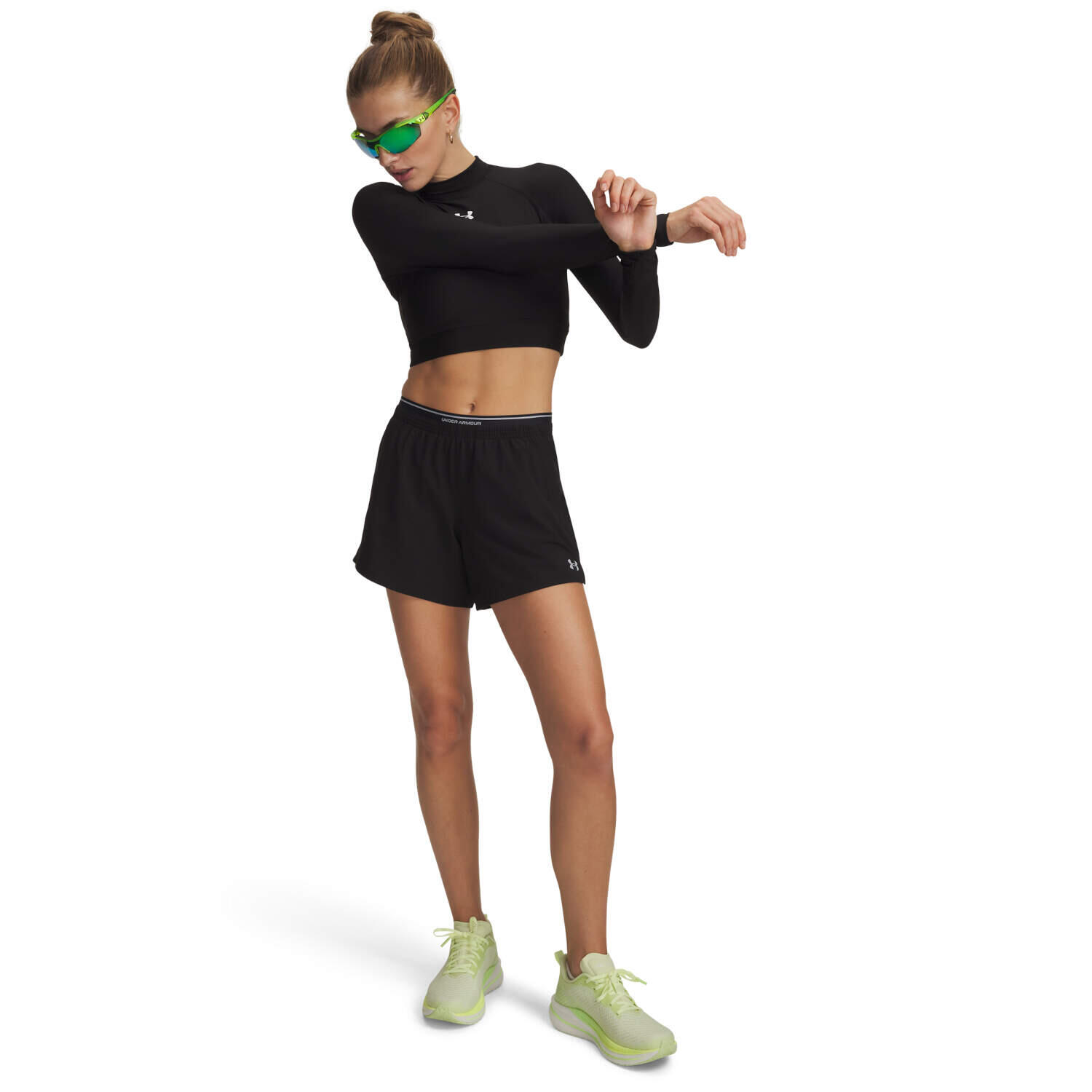 Under Armour Vanish sportshirt dames, zwart 3/4