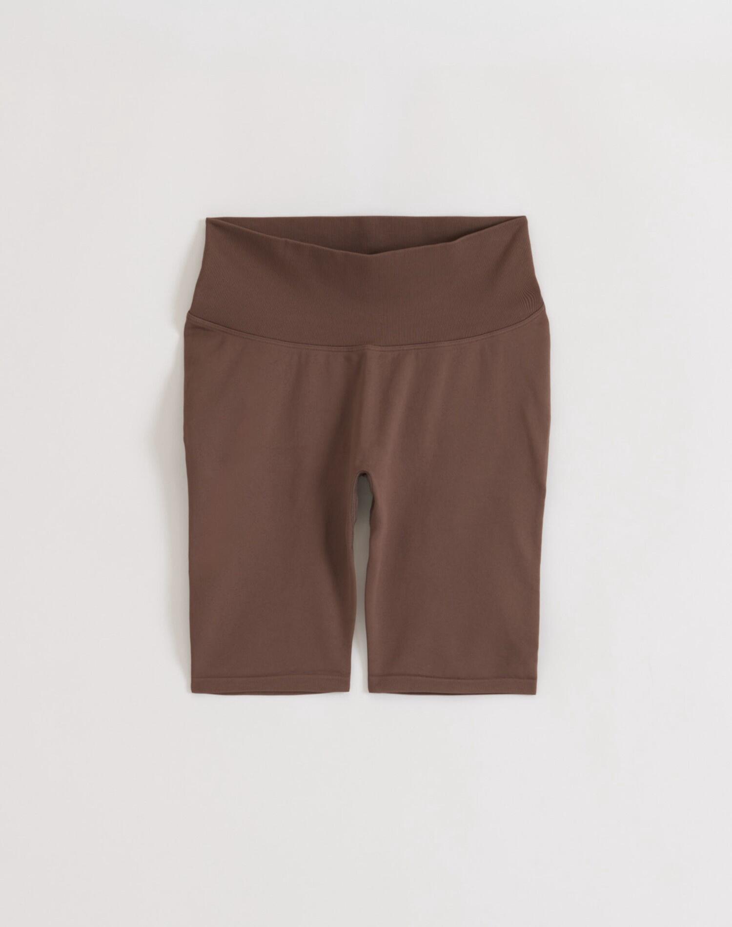 Femme Short Cycliste Sans Coutures invisible scrunch Shape Brun Macchiato 6/6