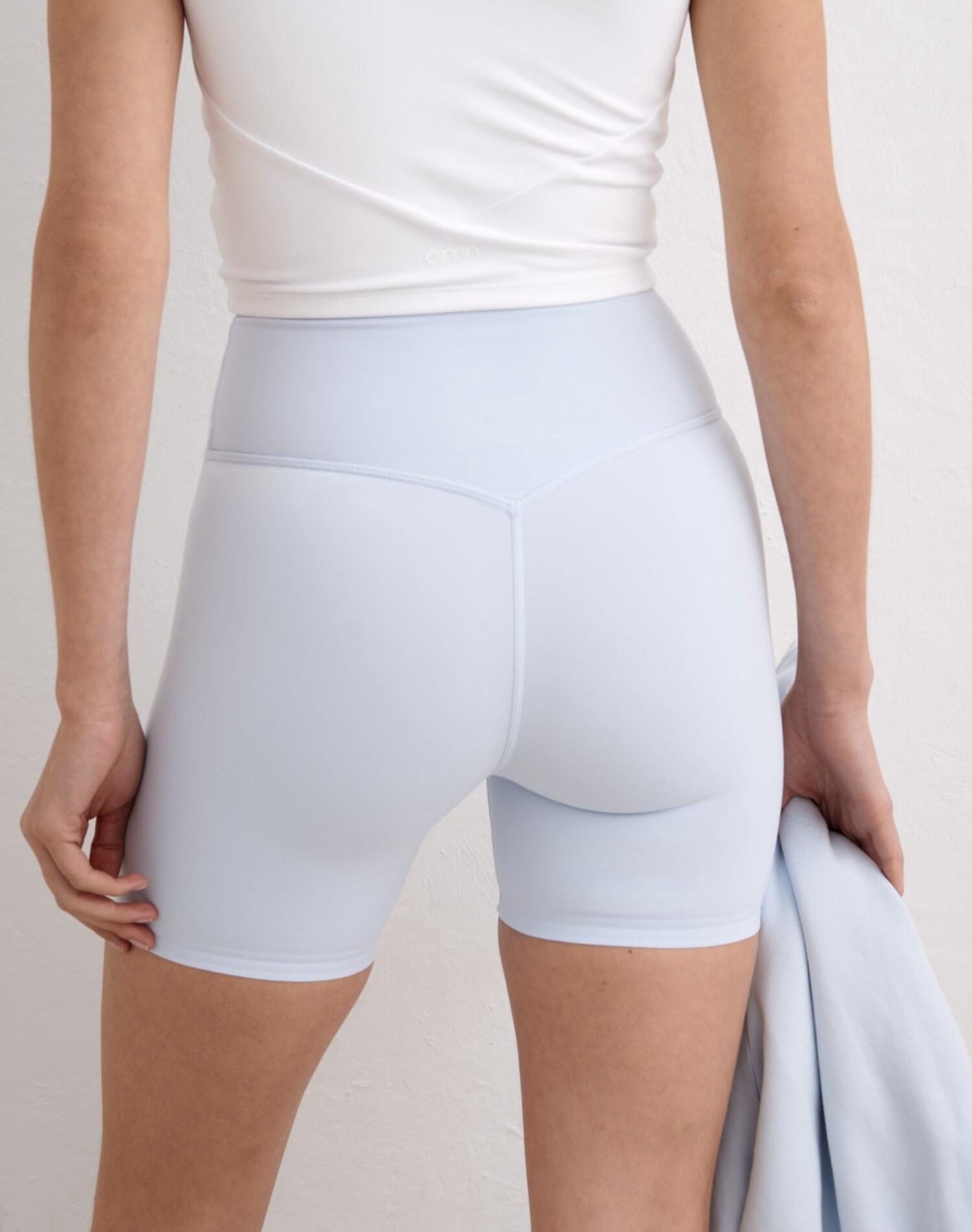 Damskie kolarki squat proof, midi, second skin, wysoki stan Sense błękitne 2/7