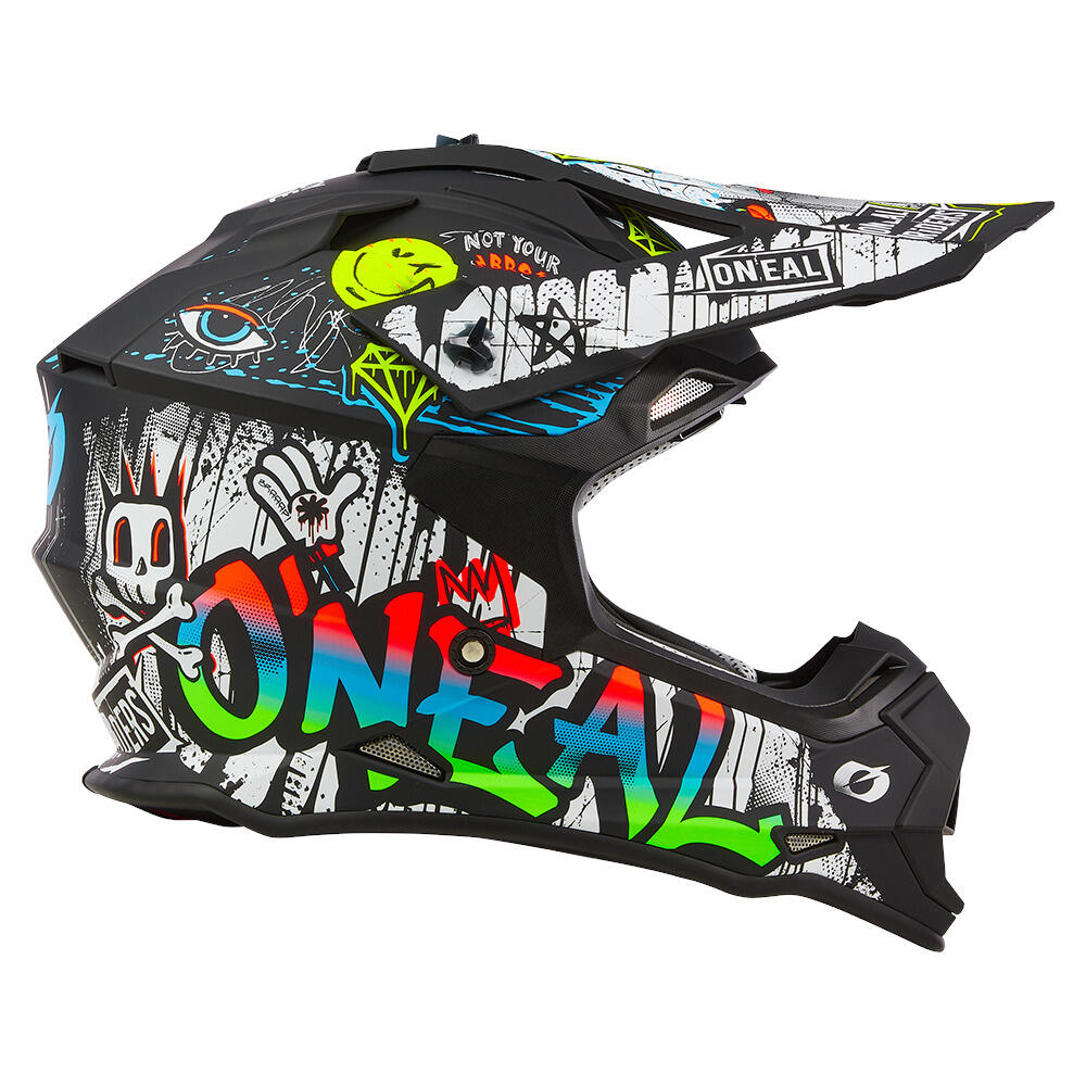 Fullface-fietshelm RANCID 2SRS zwart/wit 5/6