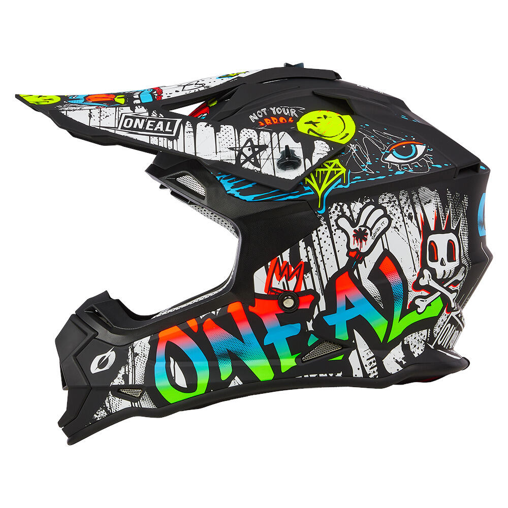 Fullface-fietshelm RANCID 2SRS zwart/wit 4/6