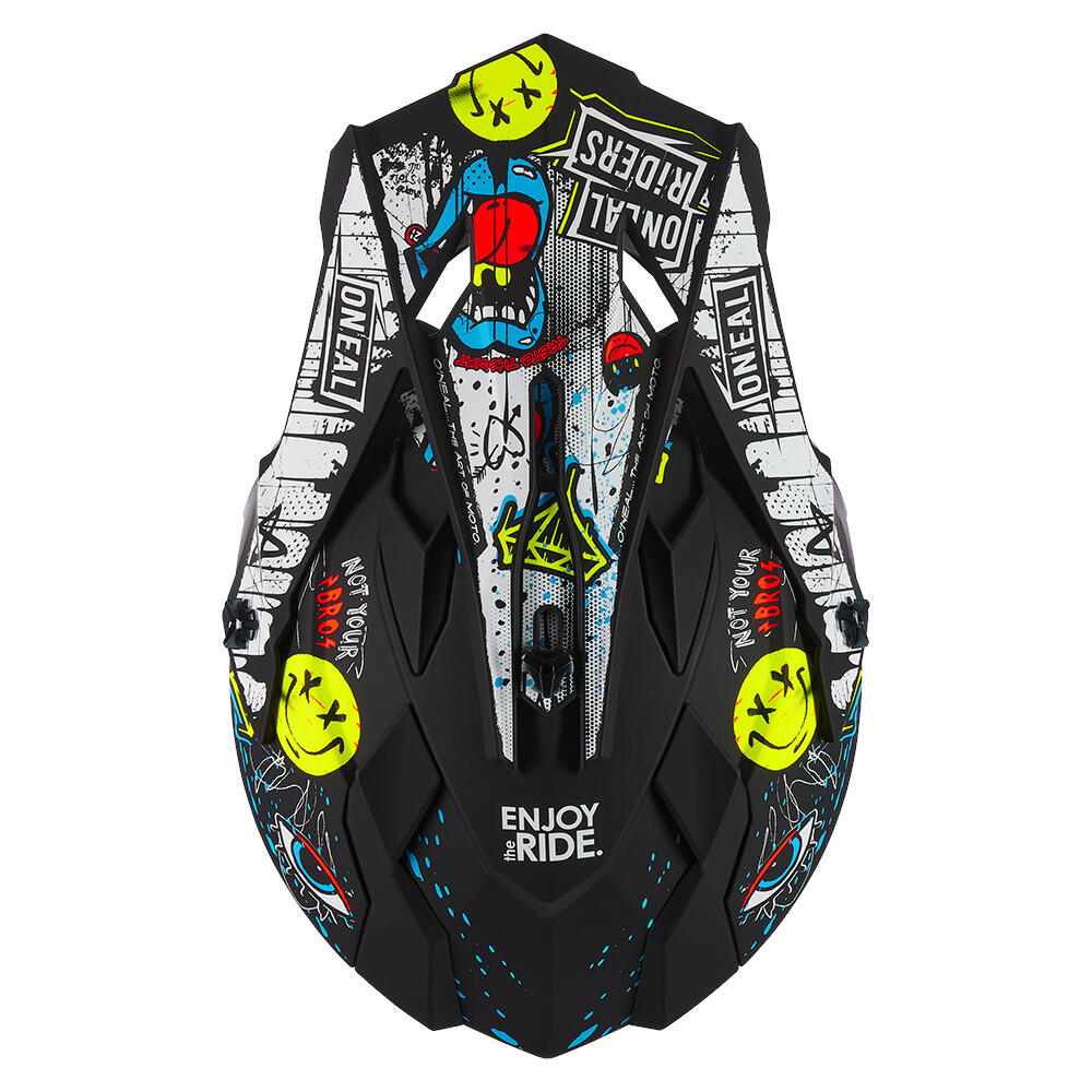 Fullface-fietshelm RANCID 2SRS zwart/wit 6/6