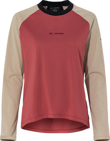 VAUDE Loamer Maillot vélo femme manches longues rouge-beige 1/1
