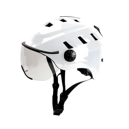 EDGE LED-fietshelm met vizier BLACK.
