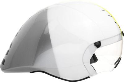 Aero helm kask mistral wit zilver