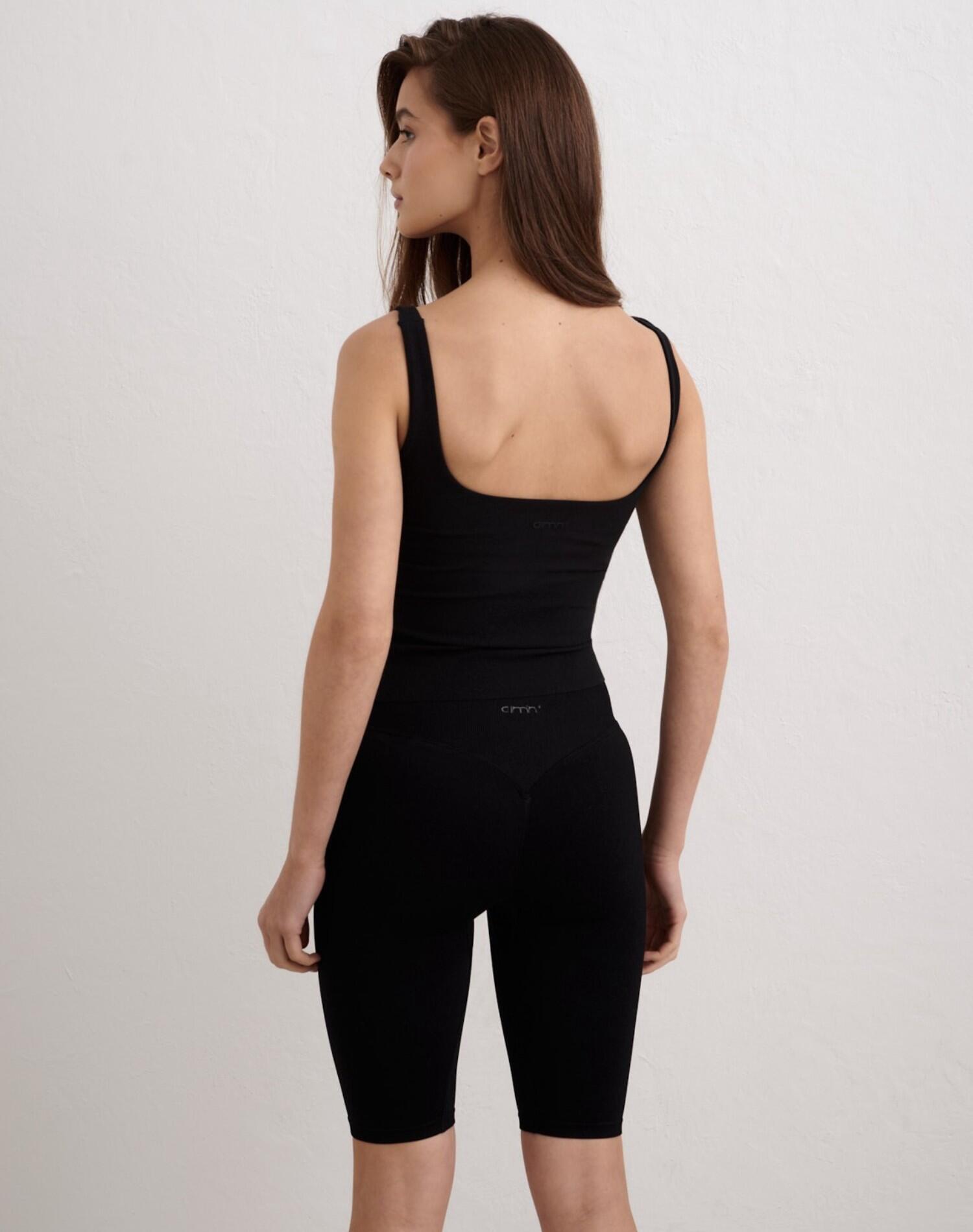 Canotta Donna second skin Traspirante Coppe Rimovibili Sense Nero 3/6