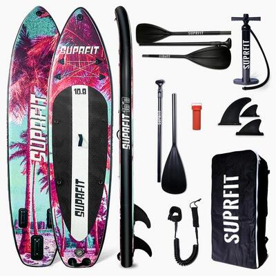Suprfit stand-up paddling board miami mint met kajakpeddel