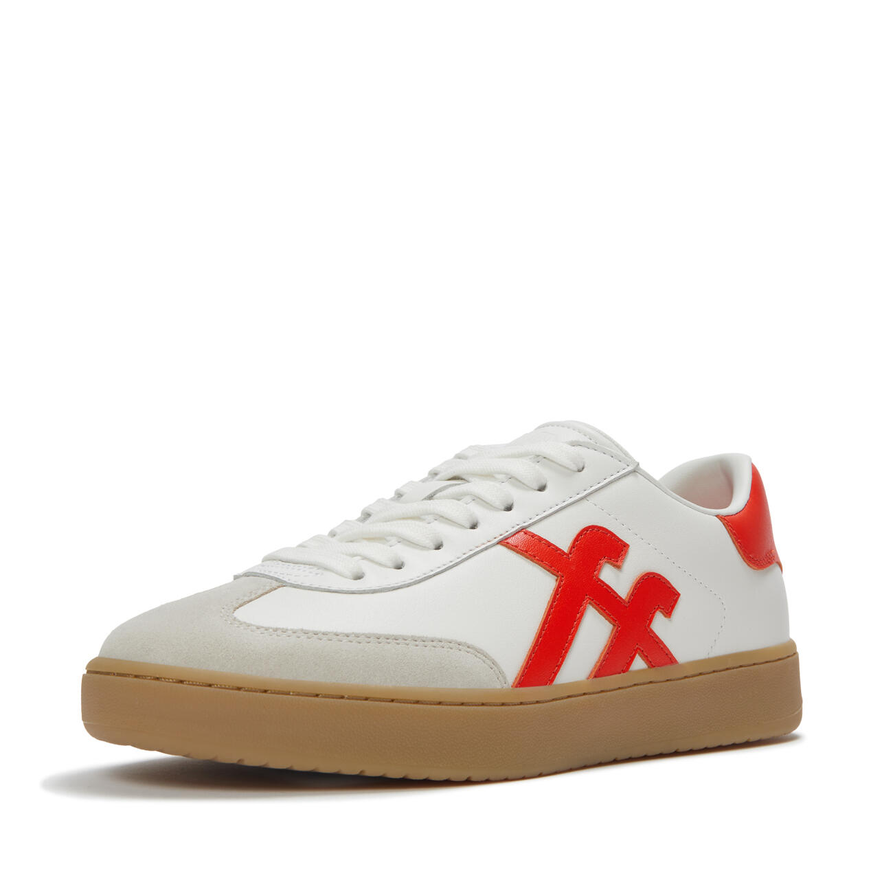 FITFLOP FitFlop The Dash T-Toe Leather Sneakers  WIT/ROOD 39