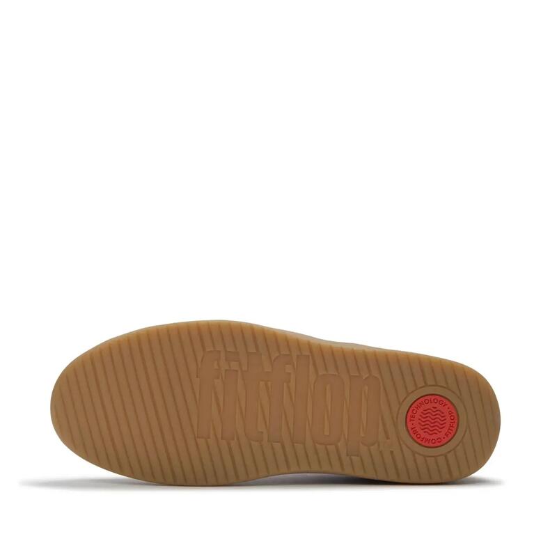 FITFLOP FitFlop The Dash Mens T-Toe Leather Sneakers  WIT/ROOD 45