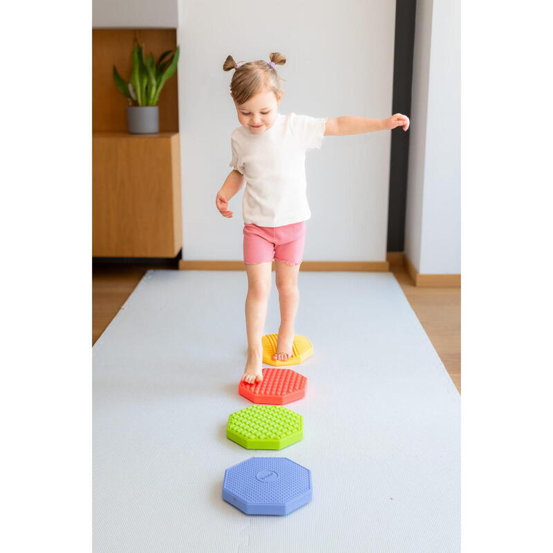 Copii Fitness Discuri Senzoriale Octogon Ortopedic Puzzle Multicolor