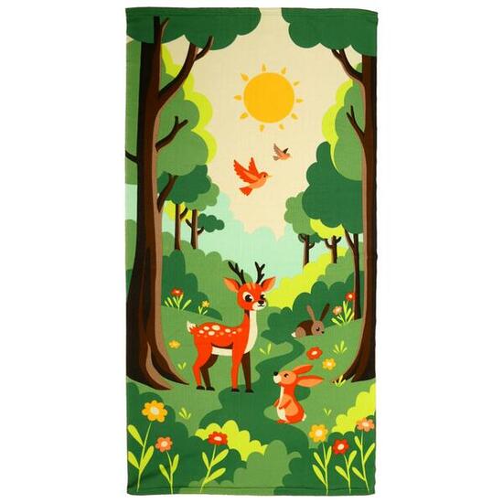 Microvezel strandlaken voor kinderen - Bos - 70x140cm - 220g/m²
