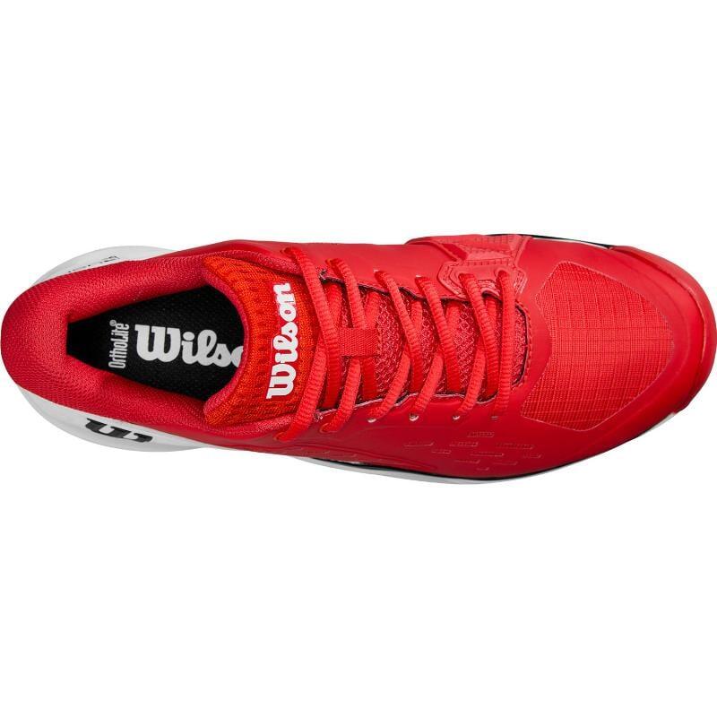 Tênis Wilson Rush Pro Ace Clay Vermelho Branco Preto 3/5