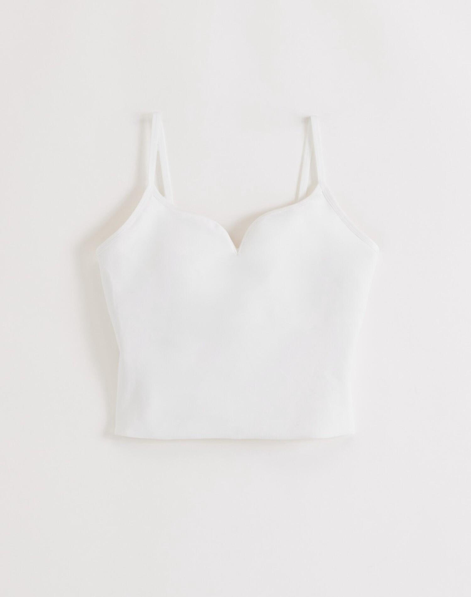 Camiseta Tirantes Mujer Second Skin Evacua Sudor Copas Extraíbles Sense Blanco 6/6
