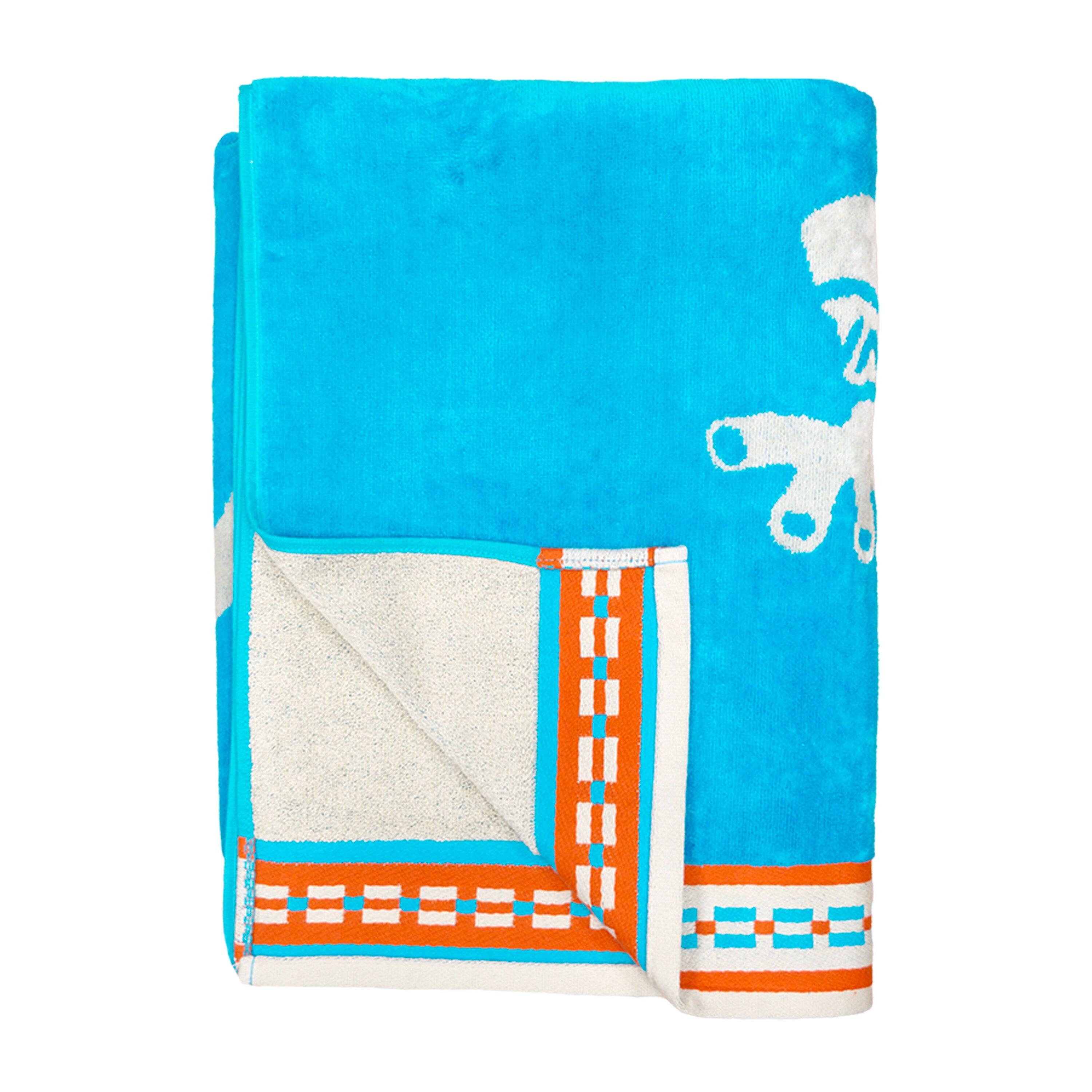 Telo mare in spugna velour Jacquard - Ibo - 100x175 cm - 470 g/m² 2/3