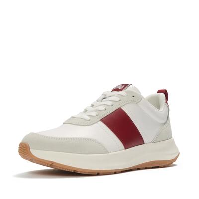Fitflop fitflop f-mode flow sneaker - leather & suede mix urban wit mix 38