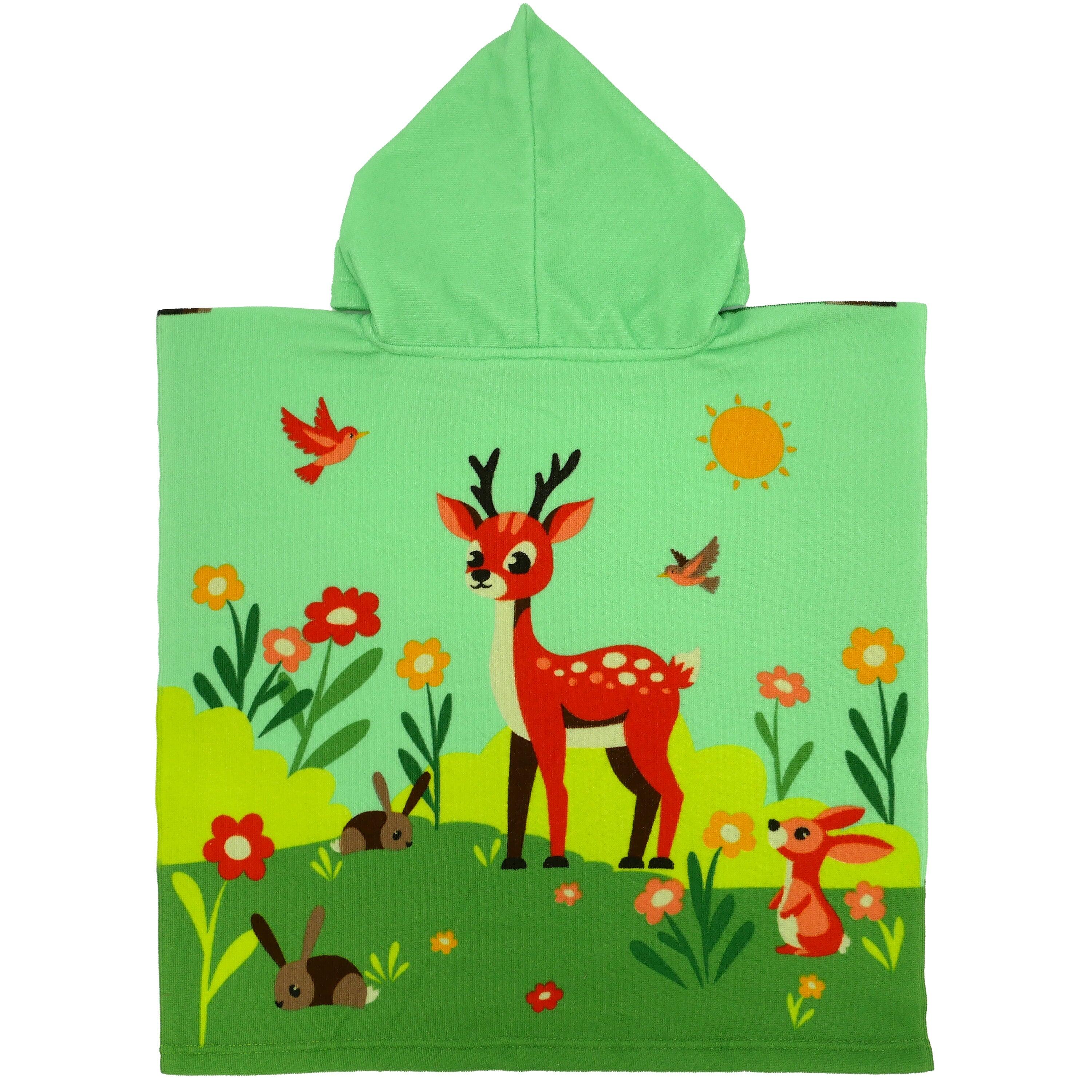 Poncho de baño de microfibra - Bosque - 60 x 60 cm - 220 g/m² 2/3