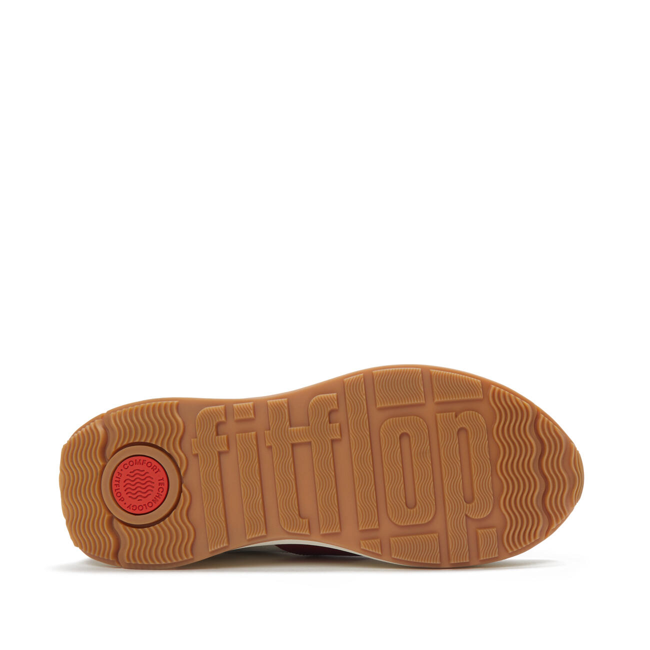 FITFLOP FitFlop F-Mode Flow Sneaker - Leather & Suede Mix  URBAN WIT/BURNT BERRY 4/7