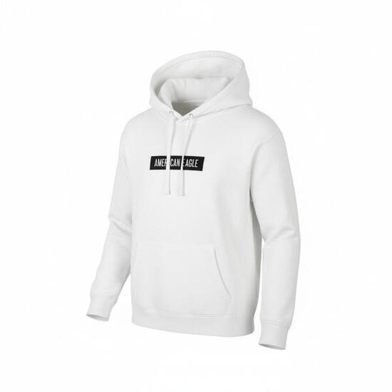 Hoodie homme American Eagle Outfitters blanc, taille M