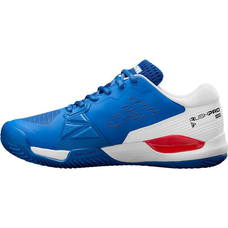 Tênis Wilson Rush Pro Ace Clay Azul Branco Vermelho 5/5