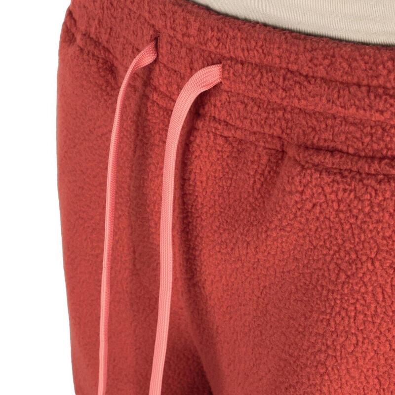 Pantaloni cargo din fleece pentru drumeții, pentru femei Arches-W Brick Roșu