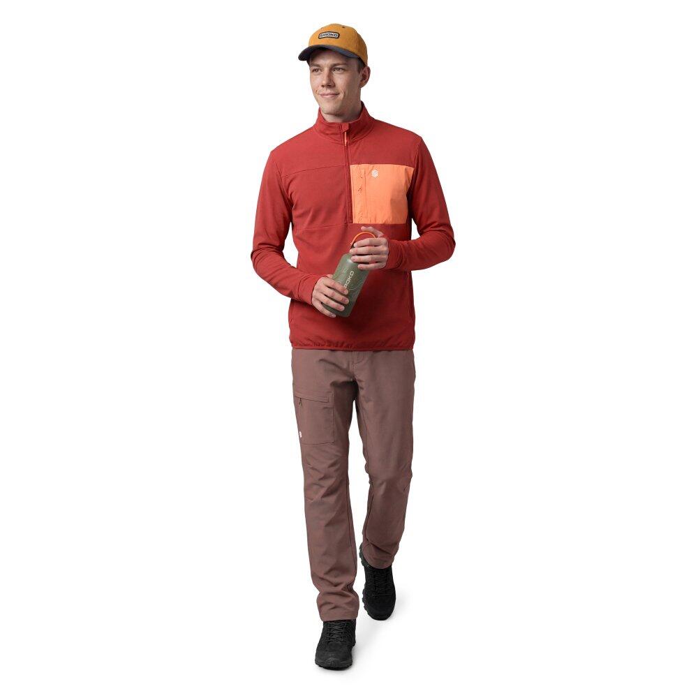 Pantalón largo montaña hombre senderismo Ladder Brown Marrón 3/7
